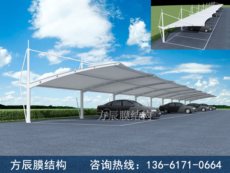 陕西省西安高新区堂科技产业基地管理办停车场停车棚工程