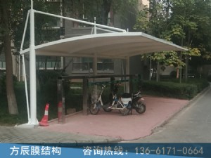 陕西省西安市高凌区长庆泾欣园一期和泾欣园二期14组电动车停车棚